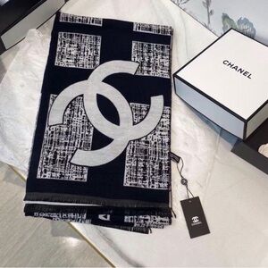 CHANEL Monochrome Logo Scarf (1 Last Stock)